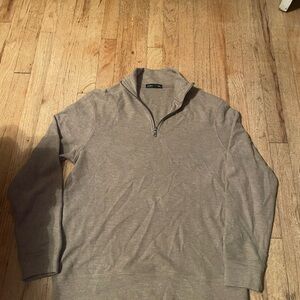 Banana Republic Men's Beige Zip-Up Sweater